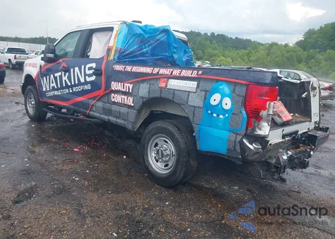 2022 Ford F-250 Xl из США, поврежденный, VIN 1FT7W2B67NEF62742